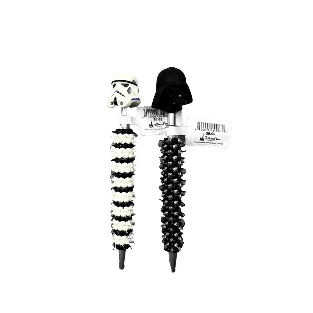 Disney Parks Star Wars Darth Vader Stormtrooper Helmet Pen Soft Texture Topper